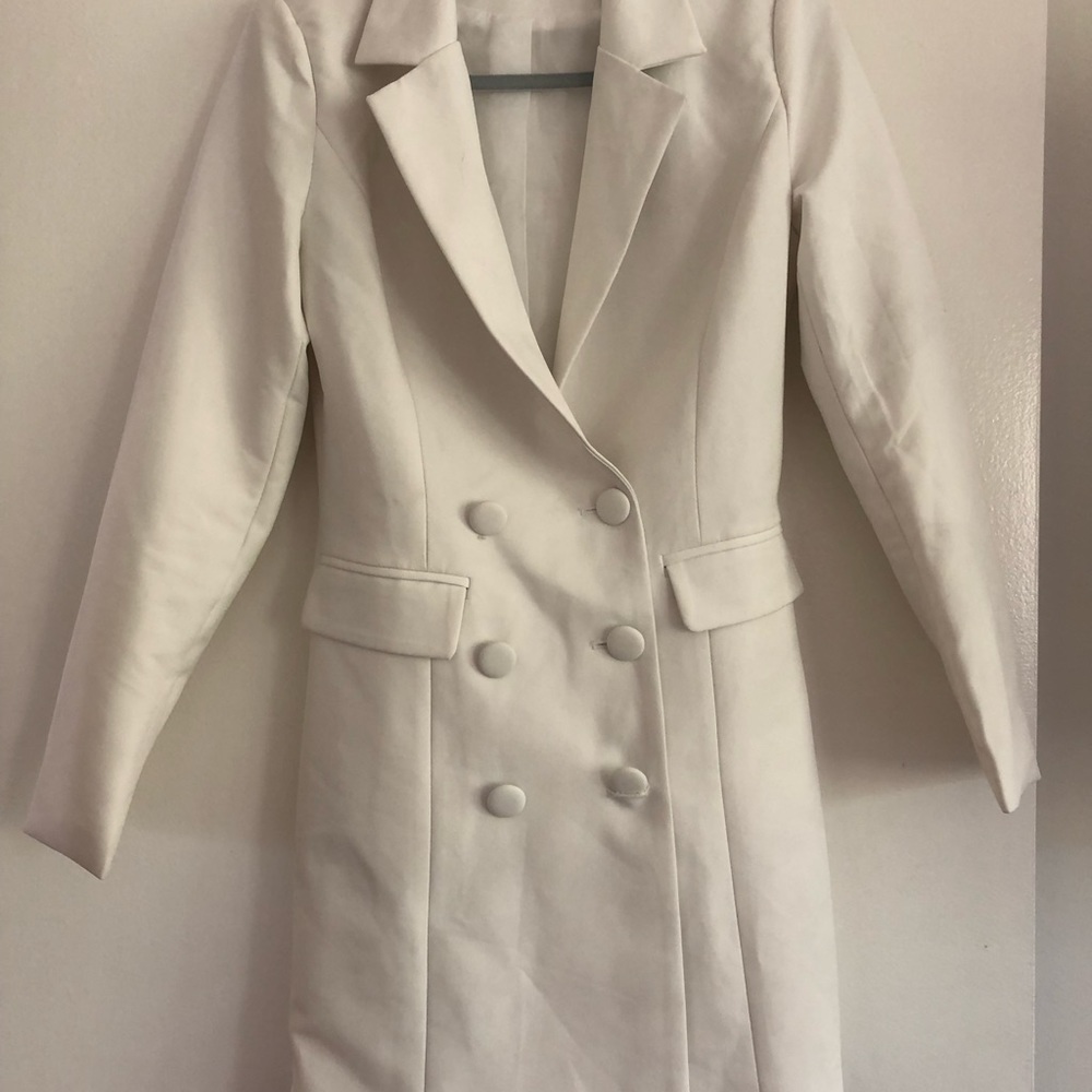 Nasty gal white blazer dress